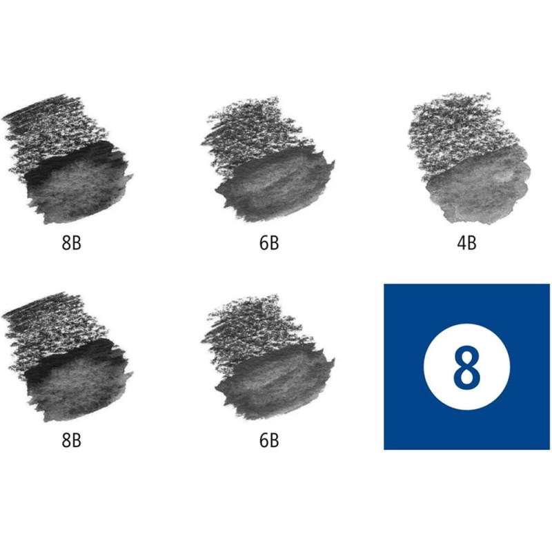Zestaw ołówków akwarelowych Staedtler Mars Lumograph 5 szt. + pędzel
