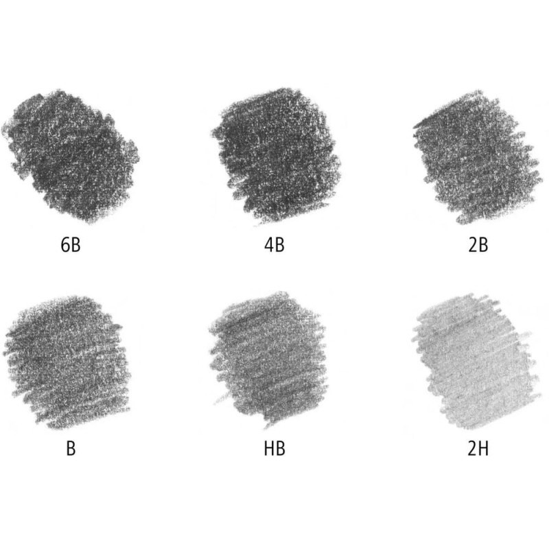 Zestaw ołówków Staedtler Mars Lumograph - 6 szt. + gumka i temperówka