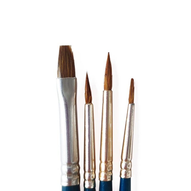 Pędzle naturalne Natural Sable 4 szt Daler Rowney Simply 216910401