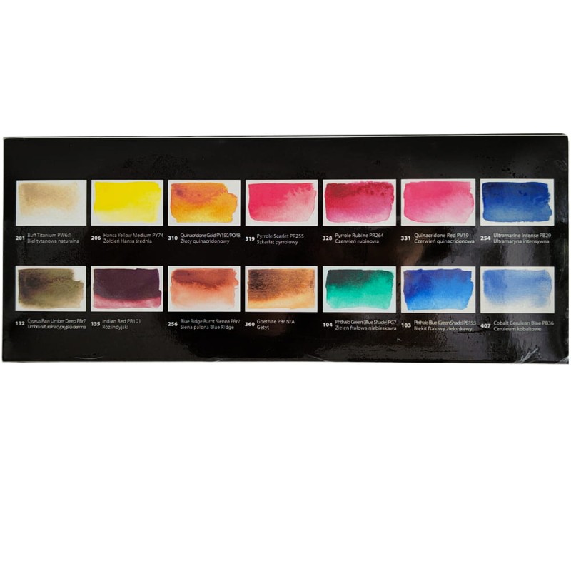 Zestaw farb akwarelowych Aquarius Metal Box 14 kol 05