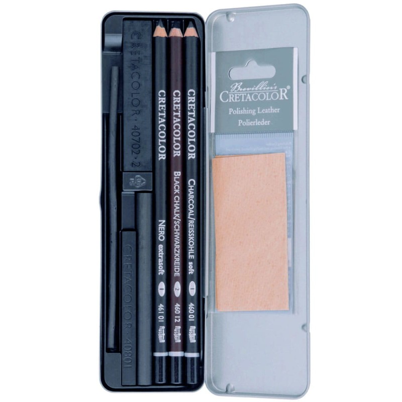 Zestaw węgli Cretacolor Charcoal Pocket Set - 8 szt.  02