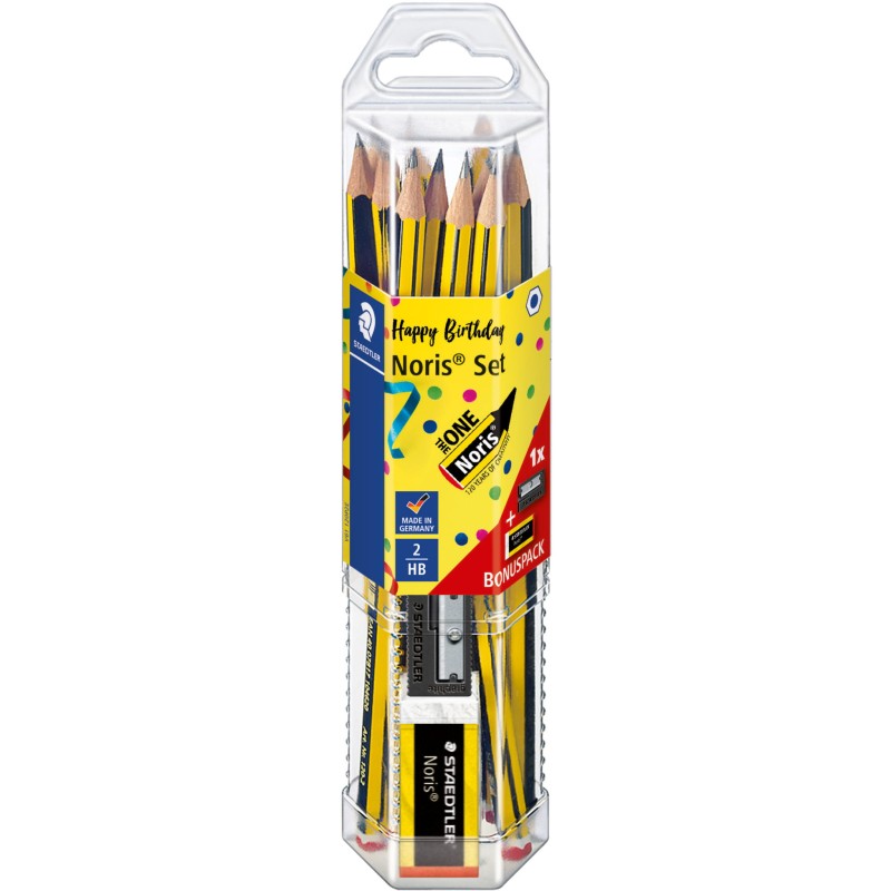 Zestaw ołówków Staedtler Noris HB - 12 szt. + gumka + temperówka