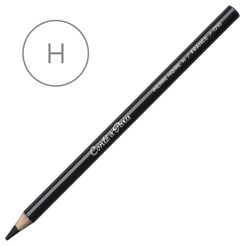 Ołówek czarny Conté à Paris Pierre Noire 1710 - H