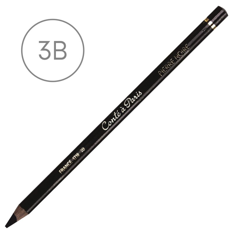 Ołówek czarny Conté à Paris Pierre Noire 1710 - 3B