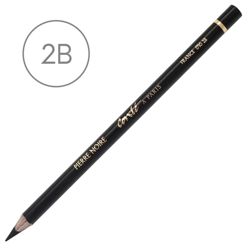 Ołówek czarny Conté à Paris Pierre Noire 1710 - 2B