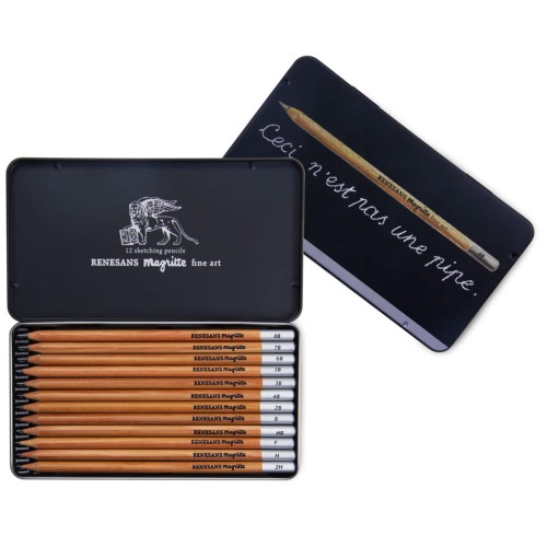 Zestaw ołówków Renesans Magritte - 12 szt., 2H-8B 