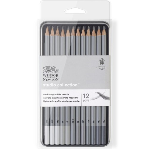 Zestaw ołówków Winsor & Newton Studio Collection Medium - 12 szt., 4H-6B