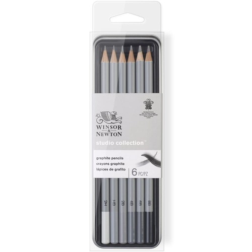 Zestaw ołówków Winsor & Newton Studio Collection - 6 szt., 8B-2H