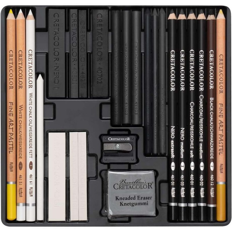 Artset Cretacolor Wolf Box Drawing Set - 24 elementy