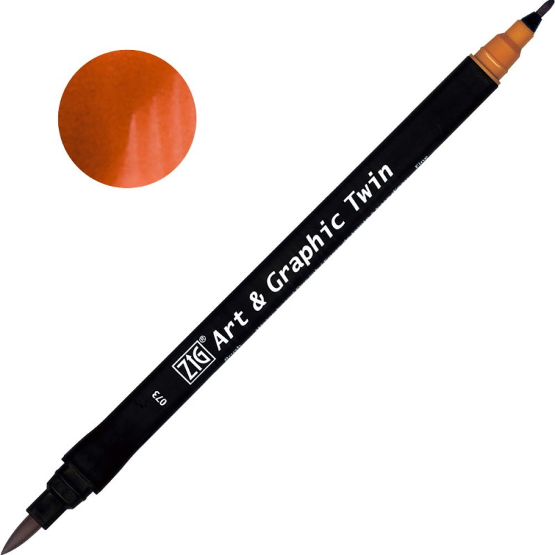 Pisak ZIG Art &amp; Graphic Twin Kuretake - 073 Sand