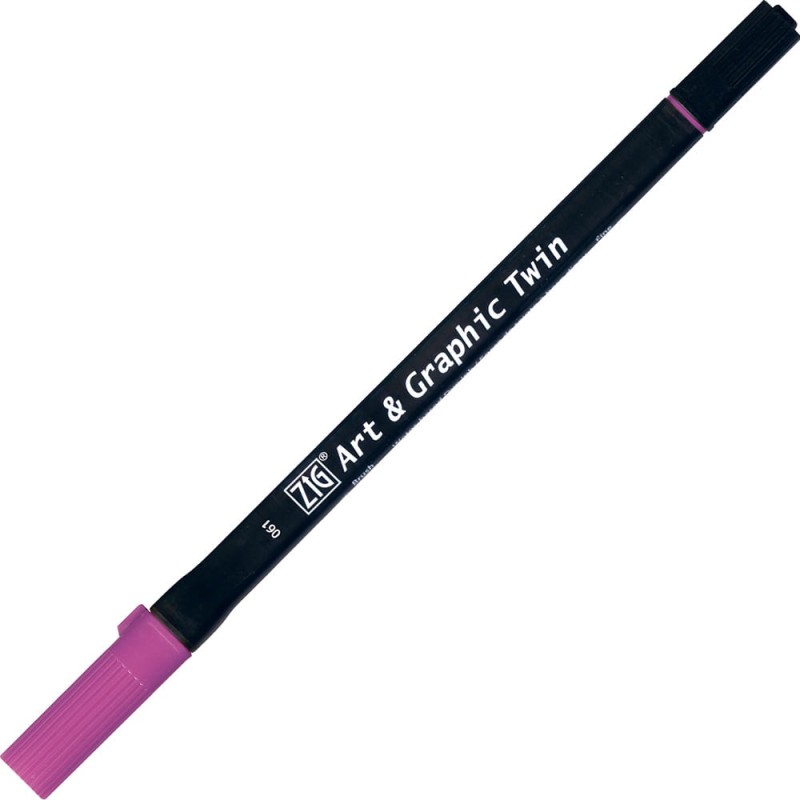Pisak ZIG Art &amp; Graphic Twin Kuretake - 061 Purple