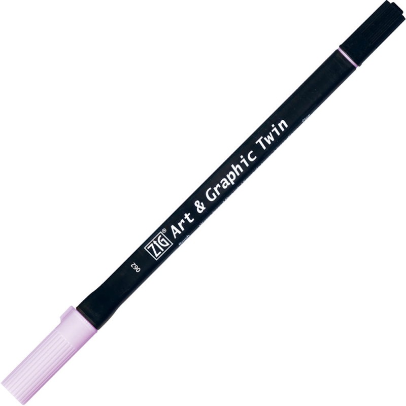 Pisak ZIG Art &amp; Graphic Twin Kuretake - 062 Lilac