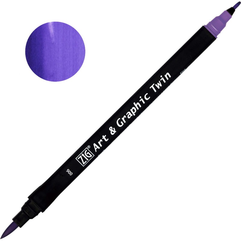 Pisak ZIG Art &amp; Graphic Twin Kuretake - 006 Violet