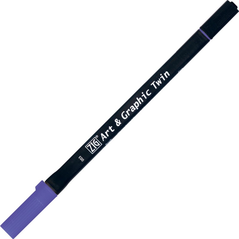 Pisak ZIG Art &amp; Graphic Twin Kuretake - 003 Blue