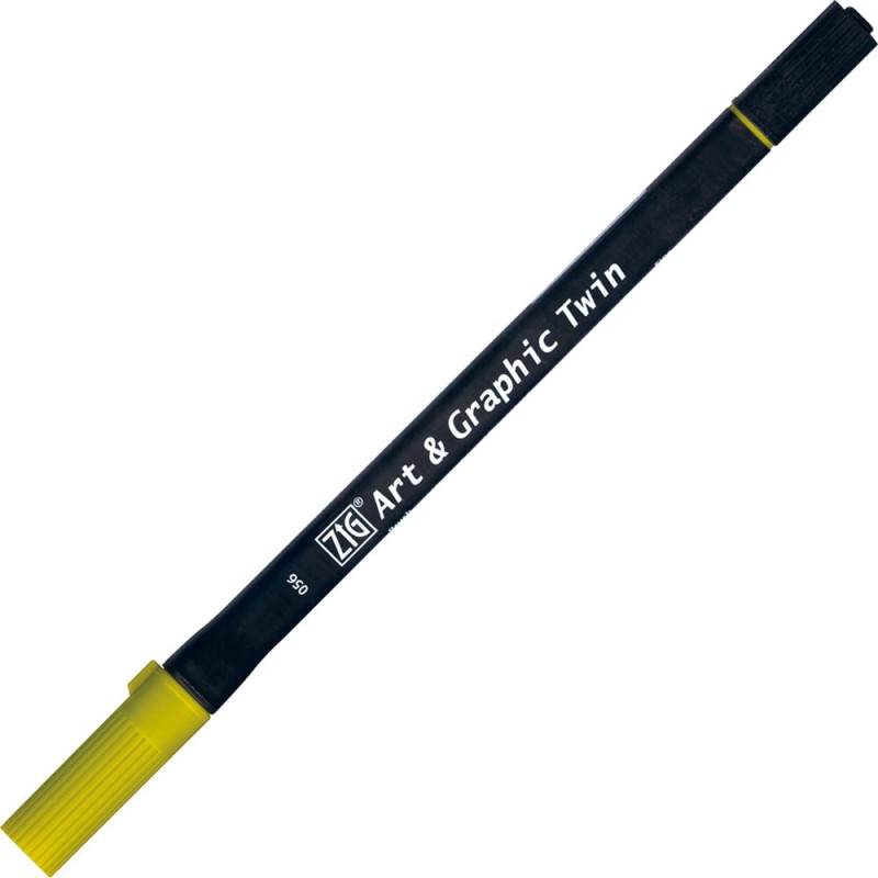 Pisak ZIG Art &amp; Graphic Twin Kuretake - 056 Mid Green