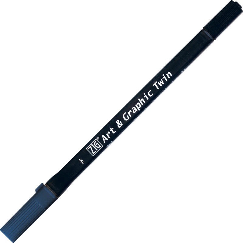 Pisak ZIG Art &amp; Graphic Twin Kuretake - 059 Peacock Blue