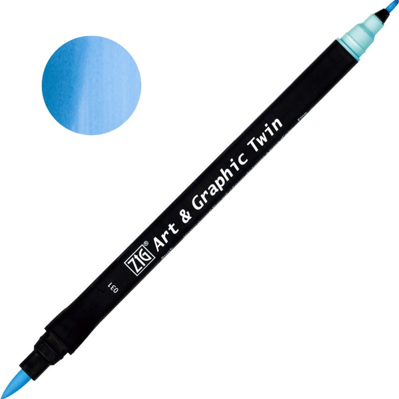 Pisak ZIG Art &amp; Graphic Twin Kuretake - 031 Light Blue