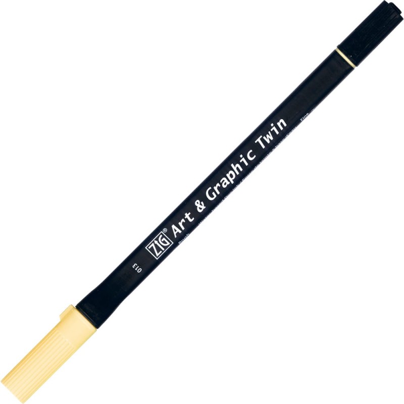 Pisak ZIG Art &amp; Graphic Twin Kuretake - 013 Pale Yellow