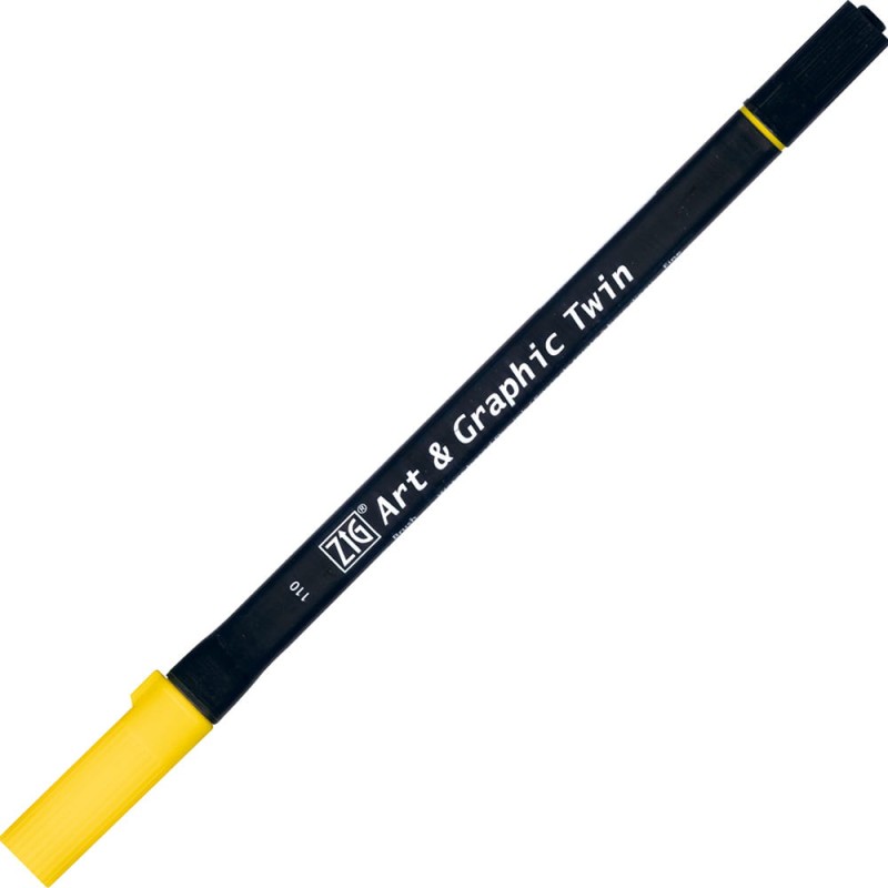Pisak ZIG Art &amp; Graphic Twin Kuretake - 110 Mid Yellow