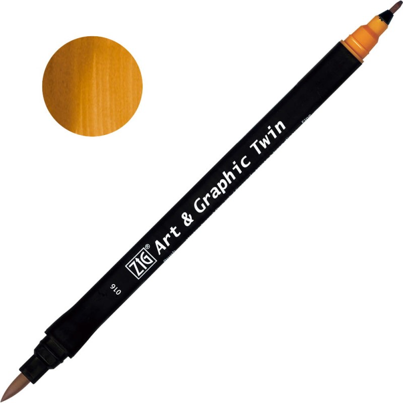 Pisak ZIG Art &amp; Graphic Twin Kuretake - 016 Light Brown