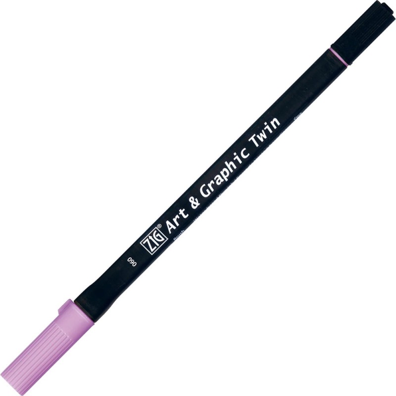 Pisak ZIG Art &amp; Graphic Twin Kuretake - 060 Light Violet