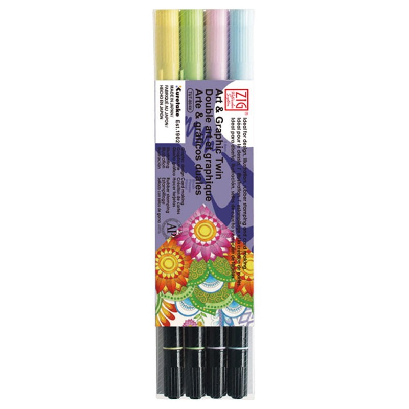 Zestaw ZIG Art &amp; Graphic Twin SOFT 4 szt