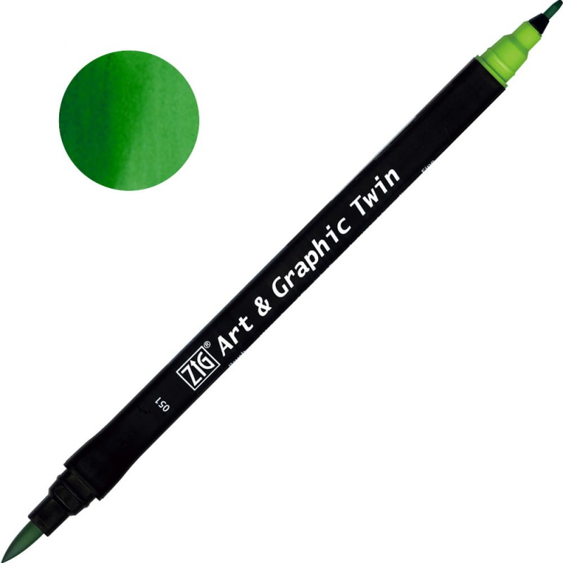 Pisak ZIG Art &amp; Graphic Twin Kuretake - 051 May Green