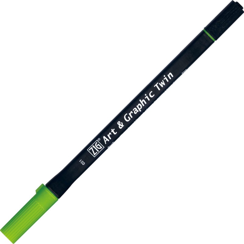 Pisak ZIG Art &amp; Graphic Twin Kuretake - 051 May Green
