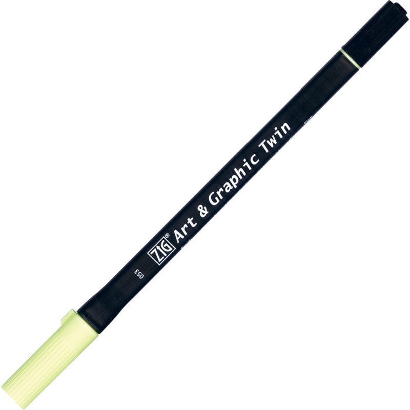 Pisak ZIG Art &amp; Graphic Twin Kuretake - 053 Pale Green