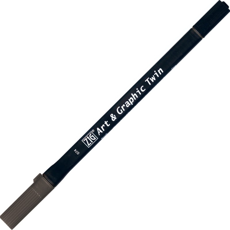 Kuretake Art &amp; Graphic Twin - 074 Dark Grey