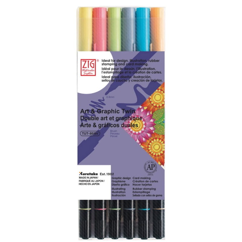 Zestaw ZIG Art &amp; Graphic Twin ALL SEASON 6 szt