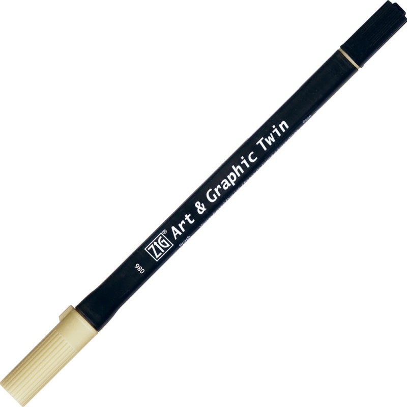Pisak ZIG Art &amp; Graphic Twin Kuretake - 086 Pale Dawn Grey