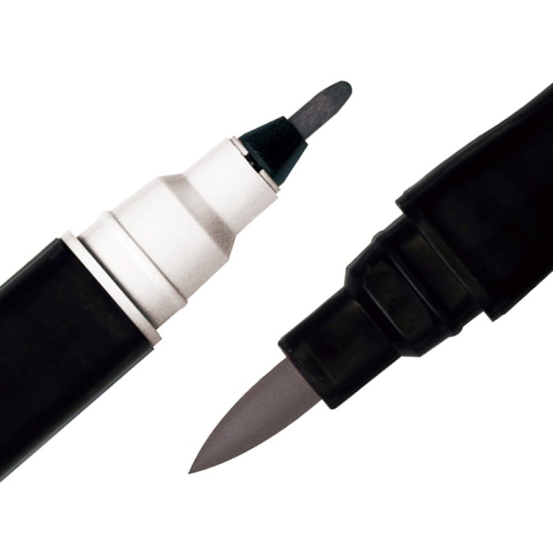 Pisak ZIG Art &amp; Graphic Twin Kuretake - 080 Light Grey