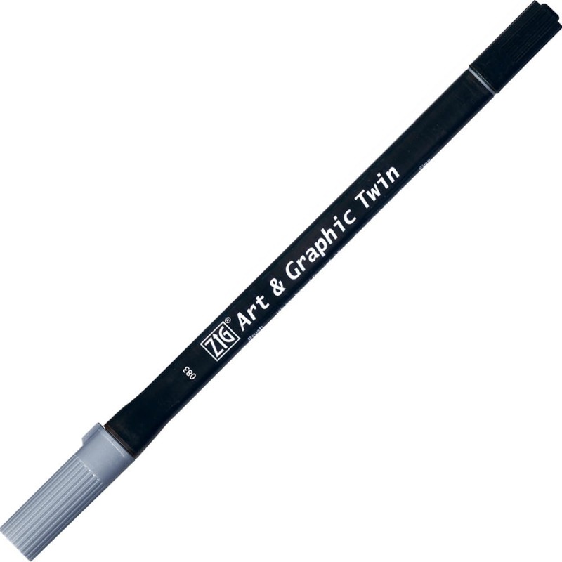 Pisak ZIG Art &amp; Graphic Twin Kuretake - 083 Blue Grey
