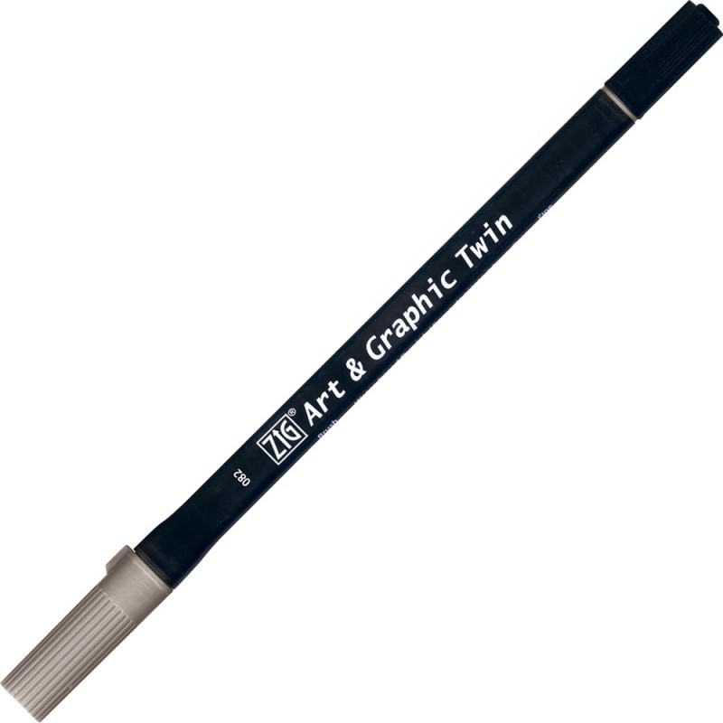 Pisak ZIG Art &amp; Graphic Twin Kuretake - 082 Slate Grey