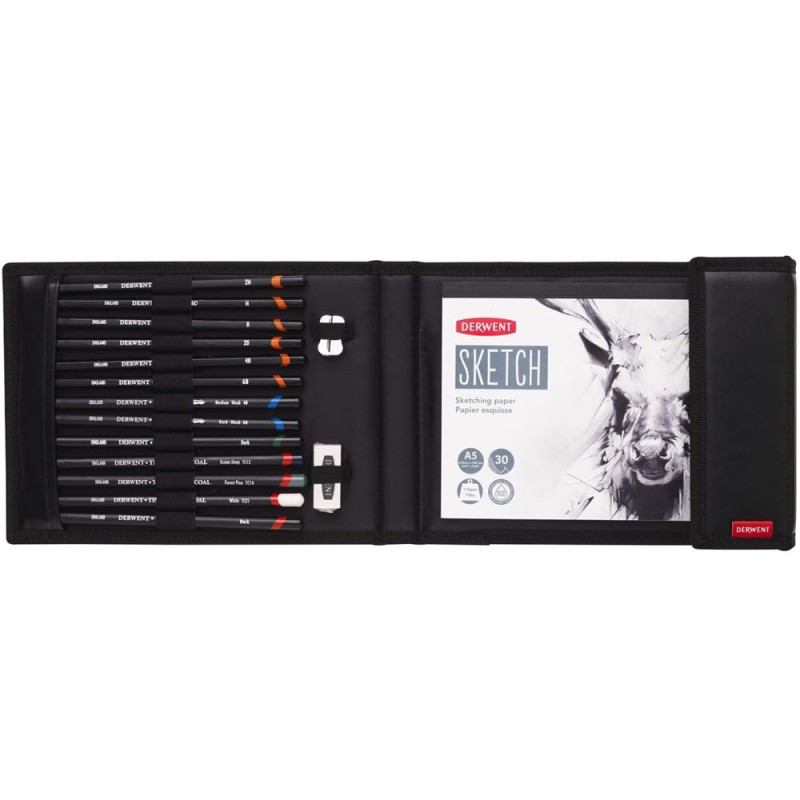 Zestaw Sketching Wallet Derwent - 16 elementów