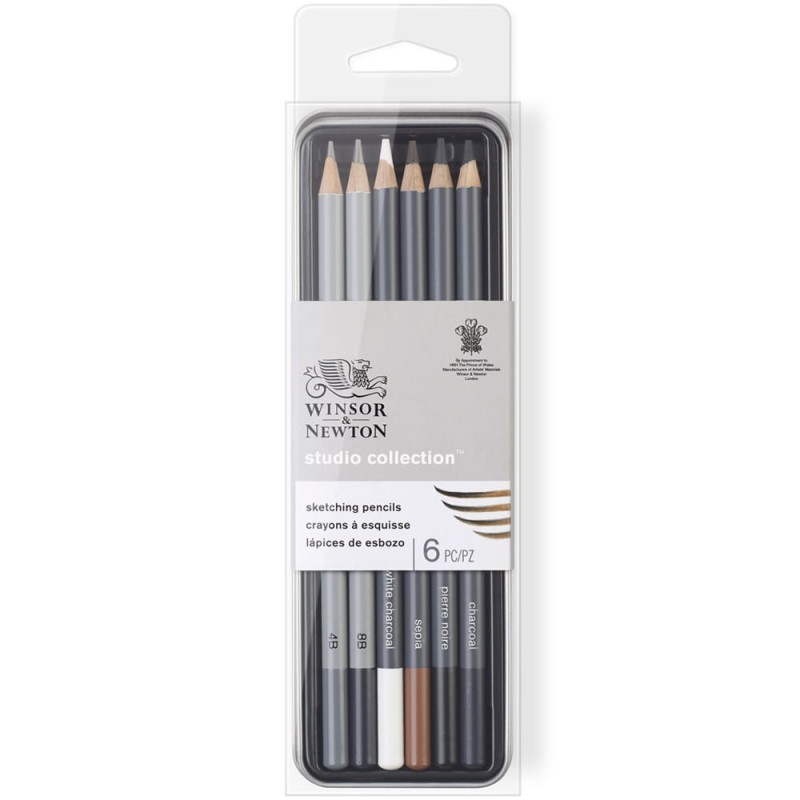Zestaw szkicowy Winsor&amp;Newton Sketching Mix Studio Collection 6 szt.