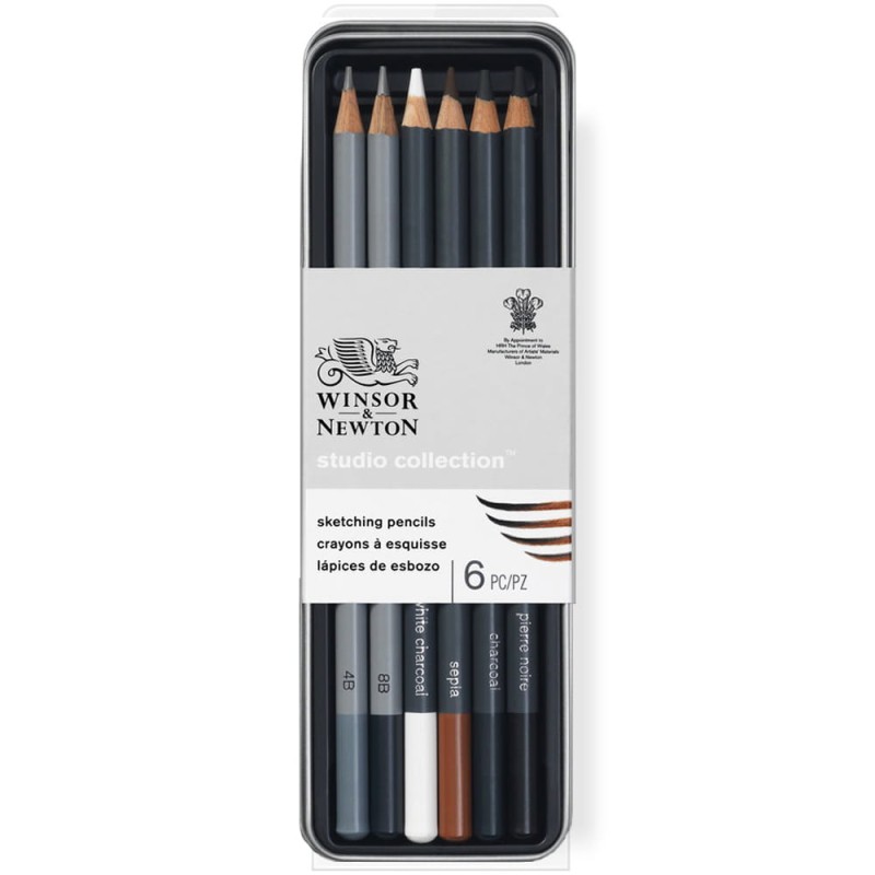 Zestaw szkicowy Winsor&amp;Newton Sketching Mix Studio Collection 6 szt.
