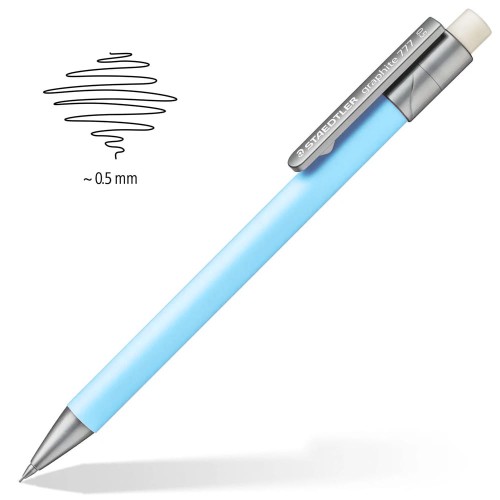 Ołówek automatyczny Staedtler Graphite 777 Pastel - 0.5 mm, niebieski