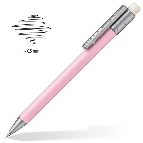 Ołówek automatyczny Staedtler Graphite 777 Pastel - 0.5 mm, różowy