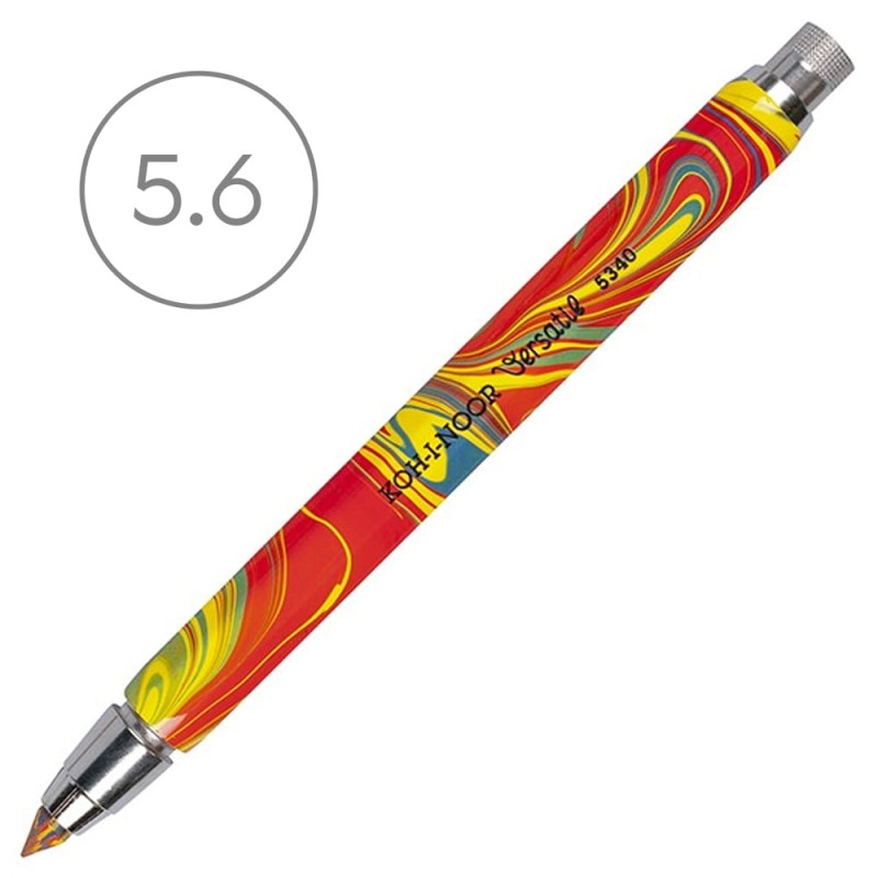 Ołówek automatyczny „Kubuś” Koh-I-Noor - 5.6 mm, kolorowy wkład + temperówka