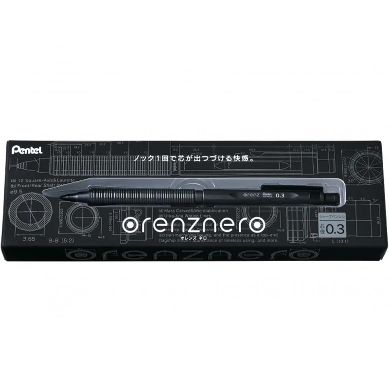 Ołówek automatyczny Pentel Orenz Nero - 0.3 mm