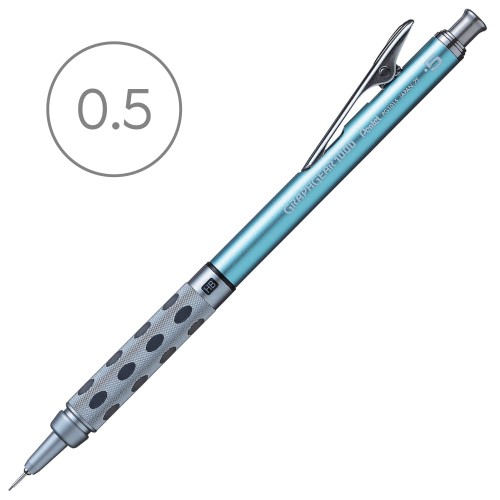 Ołówek automatyczny Pentel GraphGear 1000 - 0.5 mm, niebieski