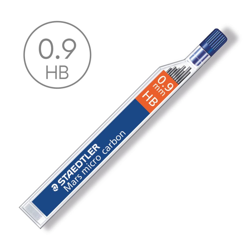 Wkłady grafitowe do ołówków Staedtler Mars micro - 0.9 mm, HB