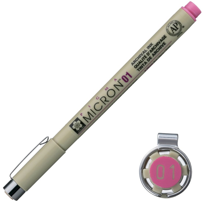 Cienkopis Pigma Micron Sakura 01 - 0,25 mm różowy