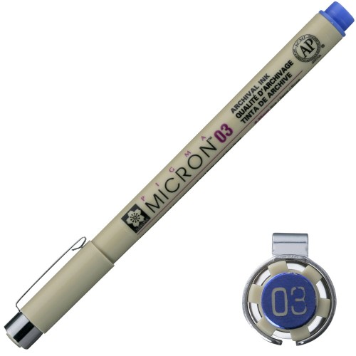 Cienkopis Pigma Micron Sakura 03 - 0,35 mm niebieski