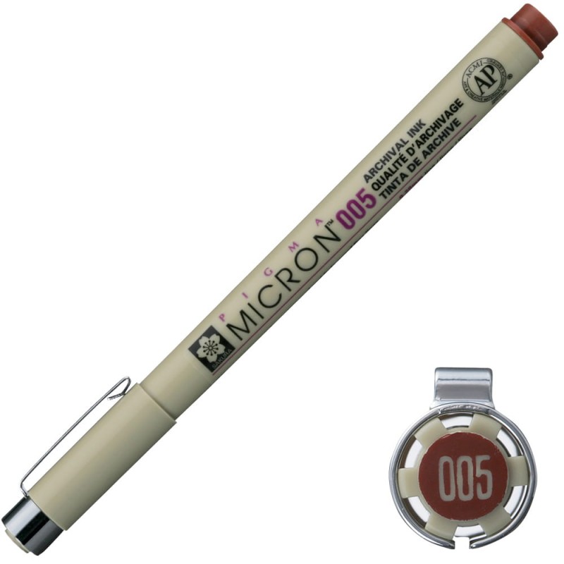 Cienkopis Pigma Micron Sakura 005 - 0,20 mm brązowy