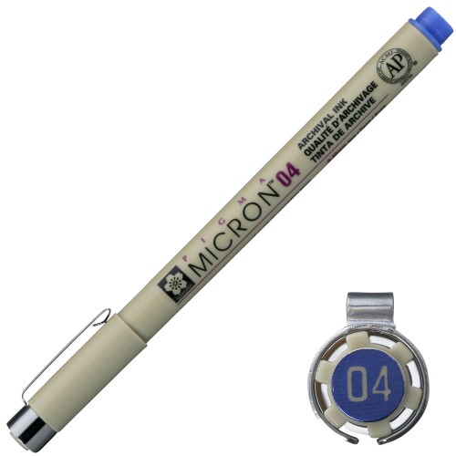 Cienkopis Pigma Micron Sakura 04 - 0,40 mm niebieski