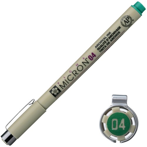 Cienkopis Pigma Micron Sakura 04 - 0,40 mm zielony
