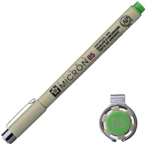 Cienkopis Pigma Micron Sakura 05 - 0,45 mm jasna zieleń